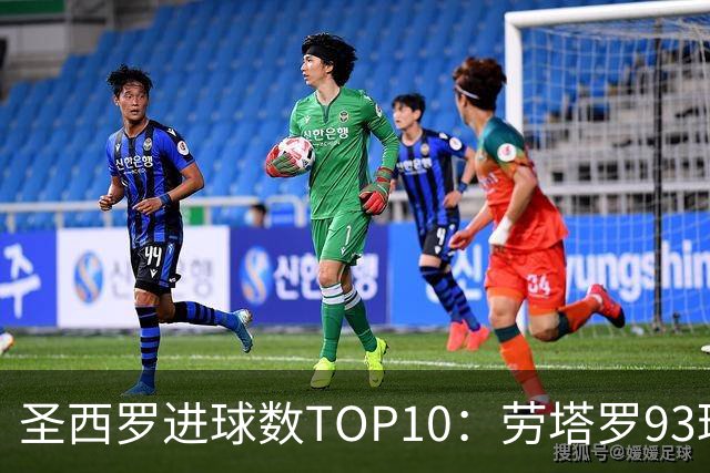 圣西罗进球数TOP10：劳塔罗93球第六，舍瓦104球第四